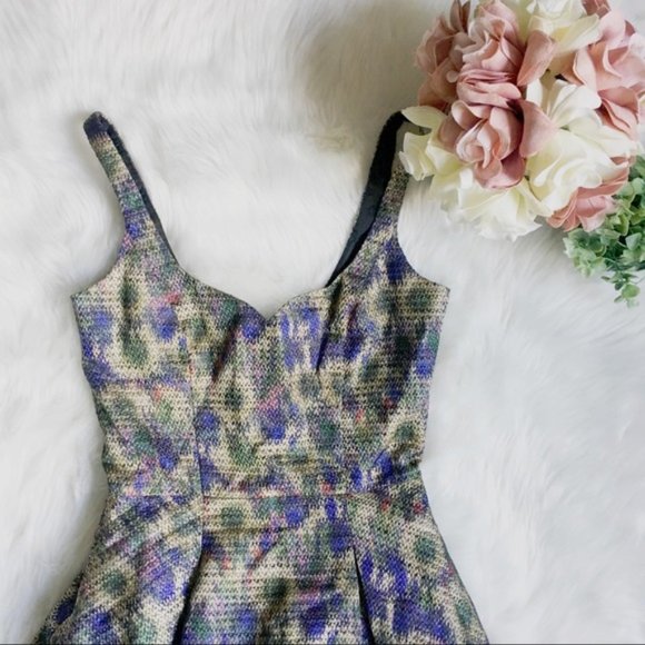 French Connection Morie Meadow Fit & Flare Dress - Picture 4 of 6